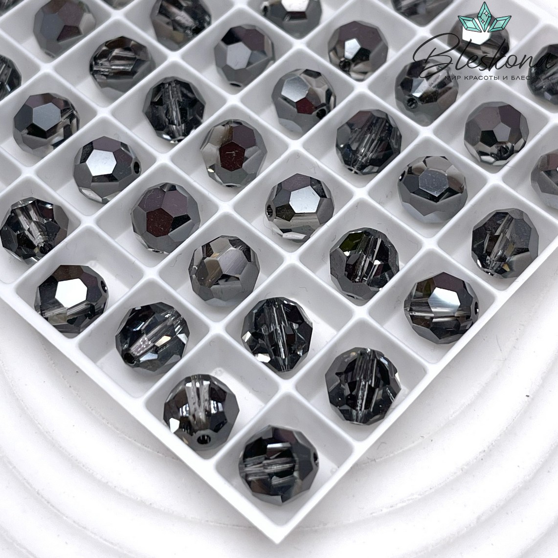 5000 Classic Bead 8 мм Crystal Silver Night (SINI)