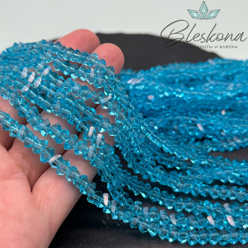 Чешское стекло №04 6мм треугольник