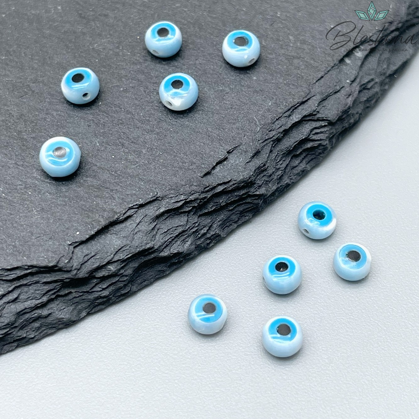 4 мм Бусина Глаз №1 уп. 5 шт