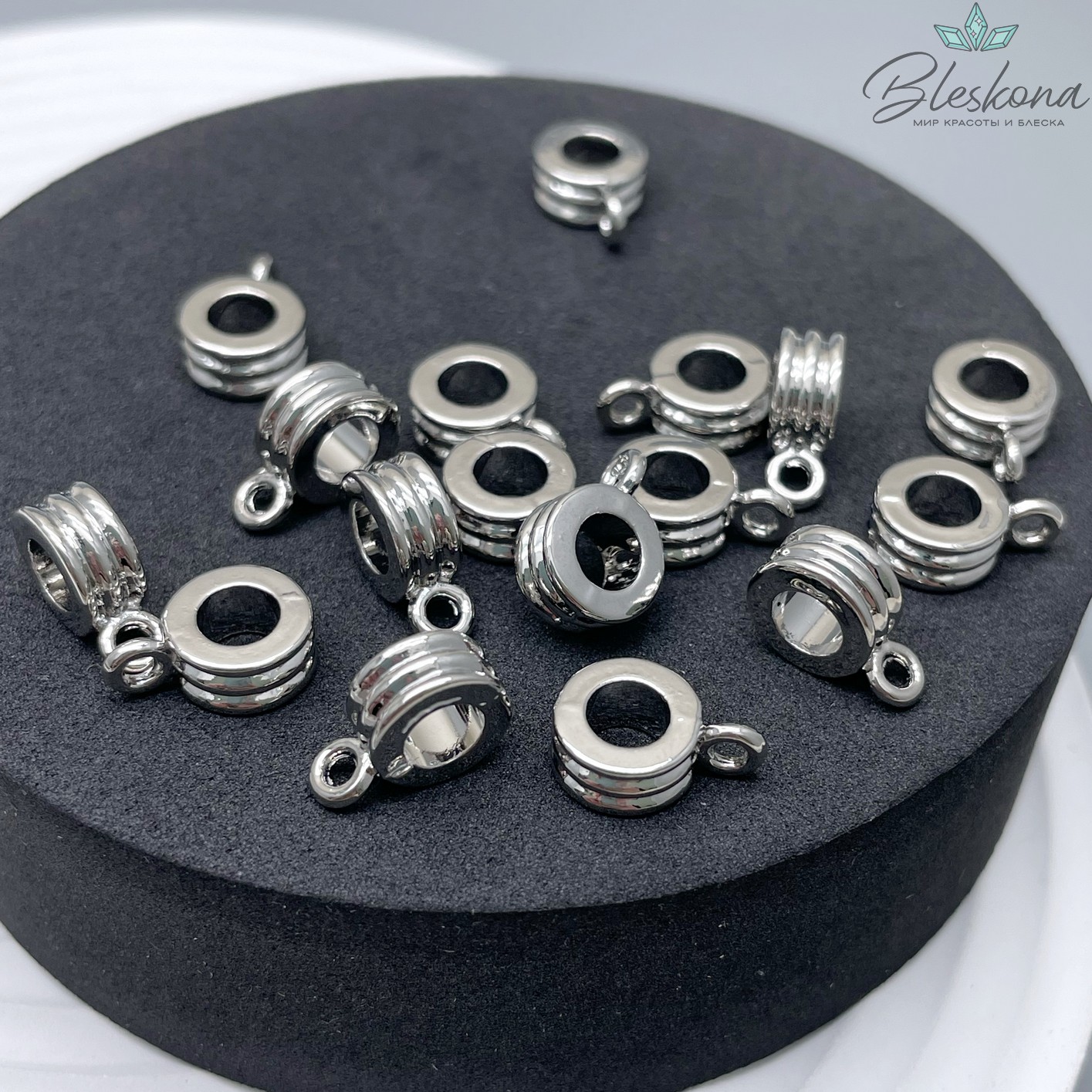 9 мм Цвет серебро, Бейл неразъемное кольцо