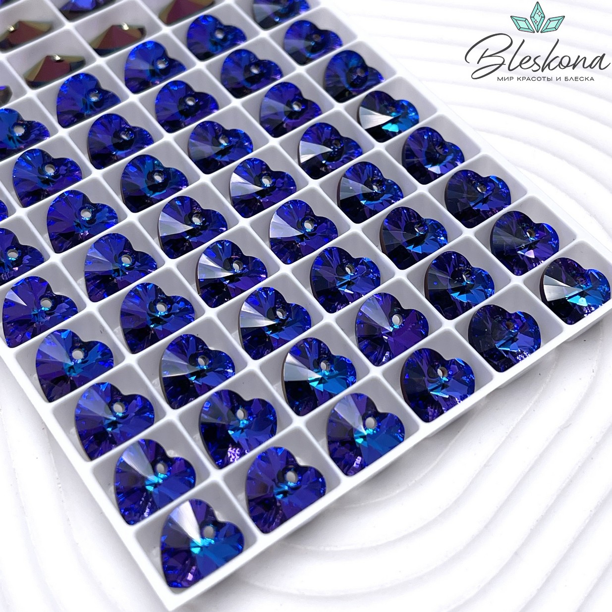 6228 Xilion Heart 10,3*10 мм Crystal Heliotrope (HEL)