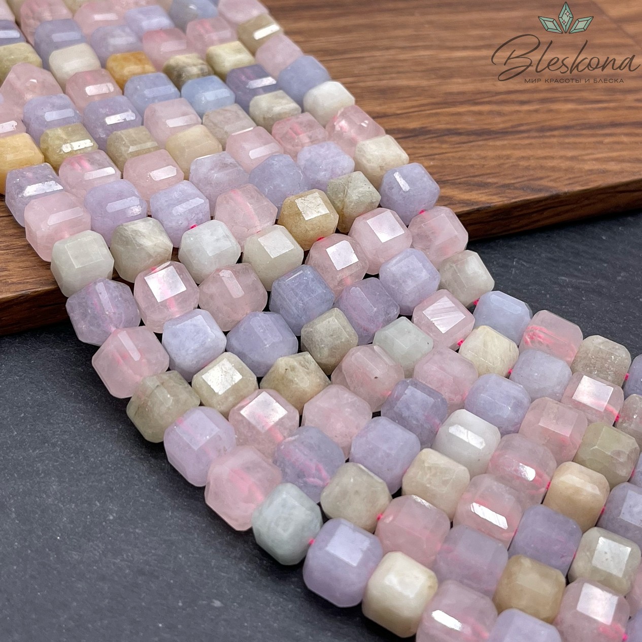 8 мм Берилл куб огранка