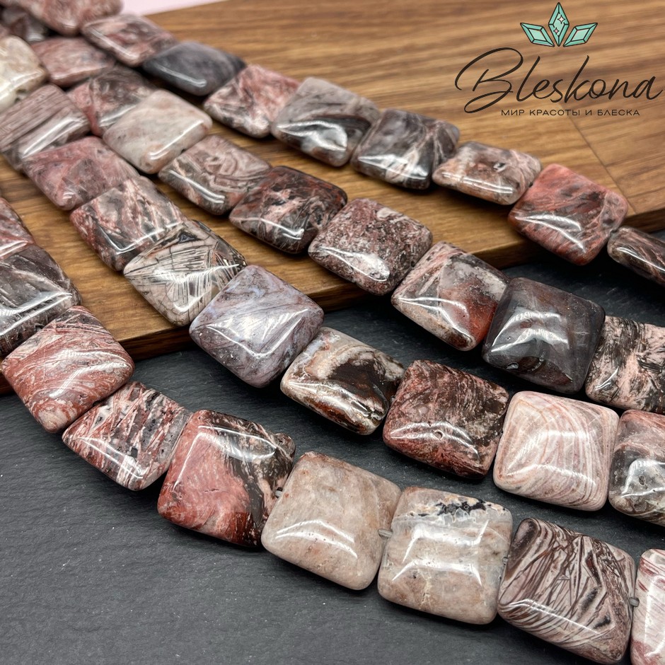 Агат квадрат 20 мм