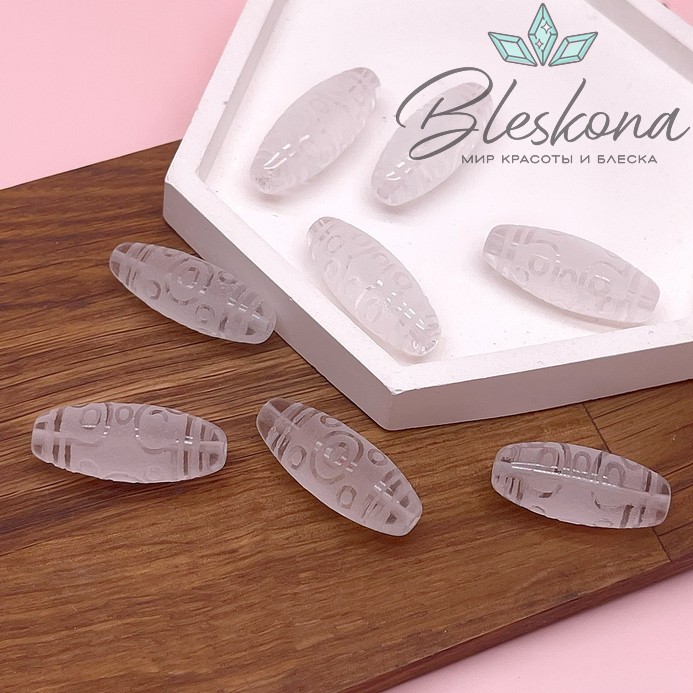 Бусина Дзи 13 глаз 30*12 мм