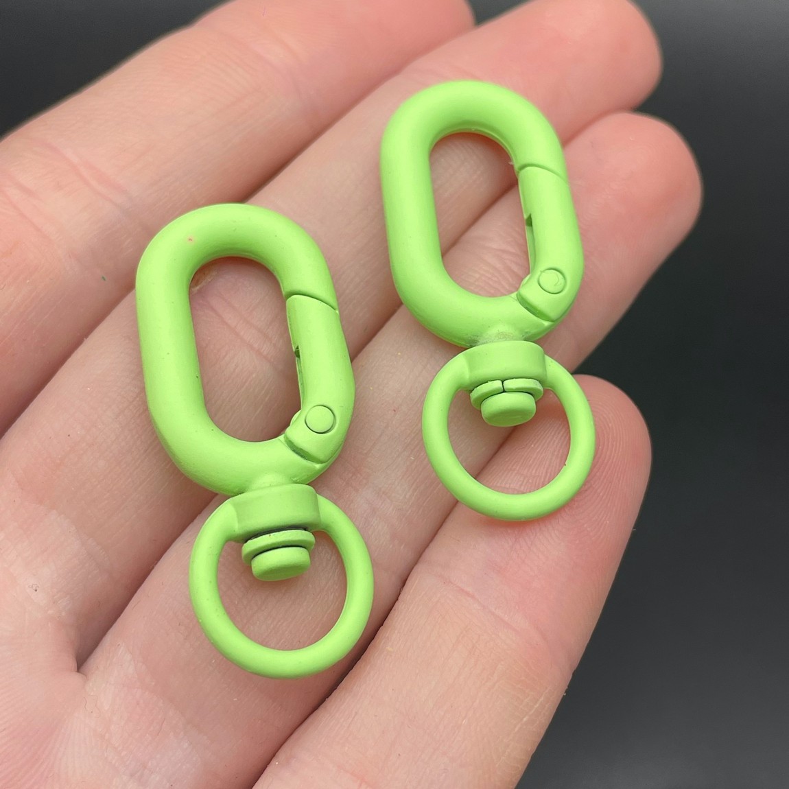 15,7*38мм , Замок крупный салатовая  эмаль матовая