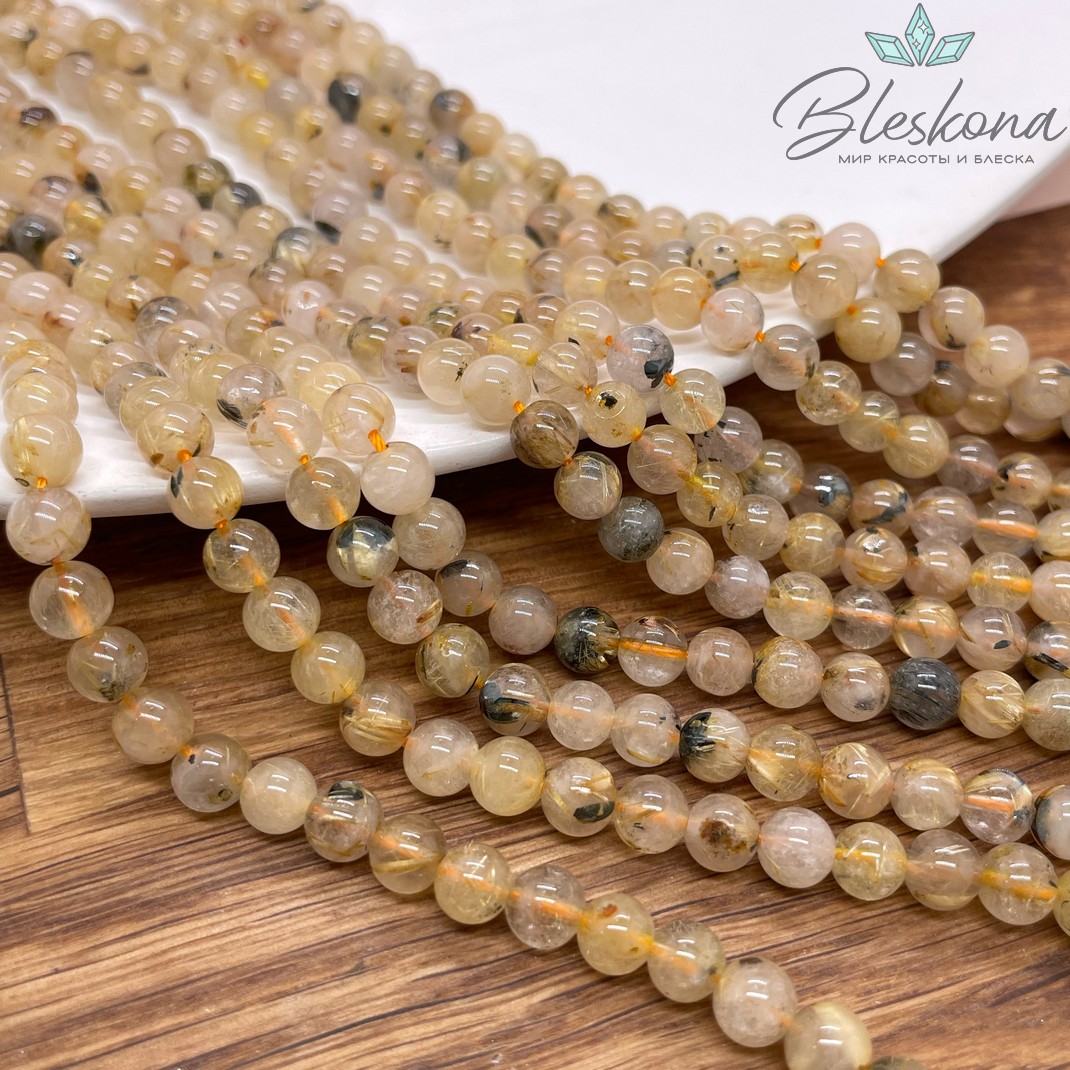 Кварц Рутиловый №2 6 мм