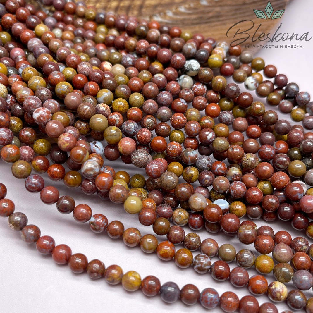 Агат Красный Чжаньго 6,5 мм