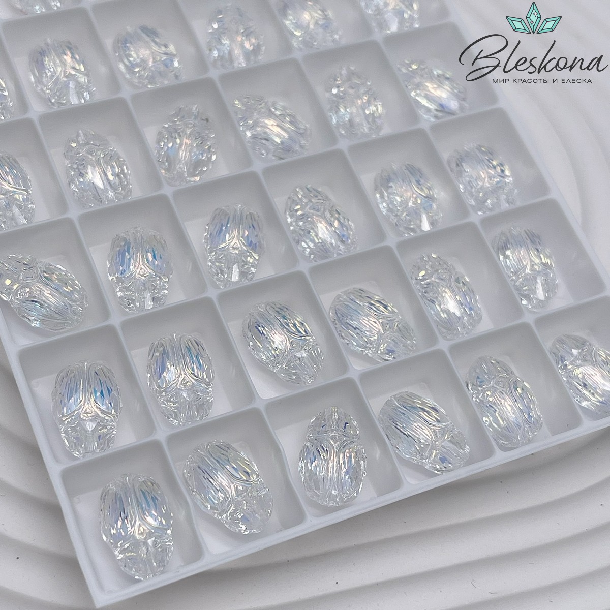 5728 Scarabeus 12 мм Crystal AB
