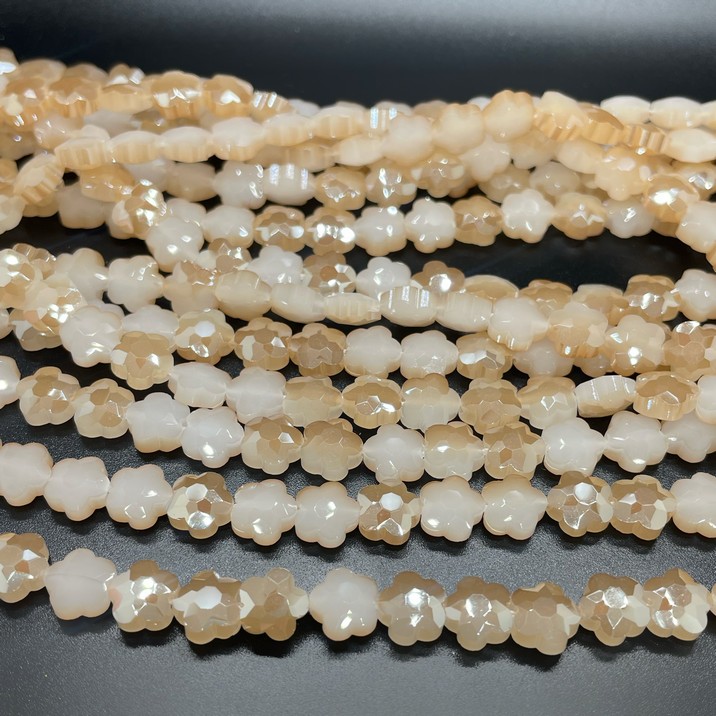 8 мм Стекло Lux, цветок, цвет бежевый