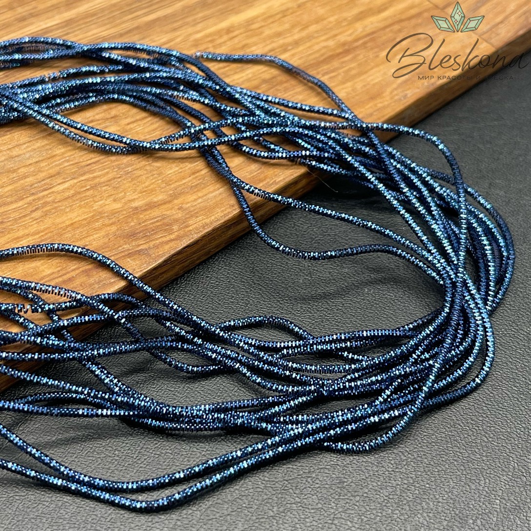 Канитель трунцал 1,35 мм, Цвет MN-21 уп.5 гр (оттенок синего)