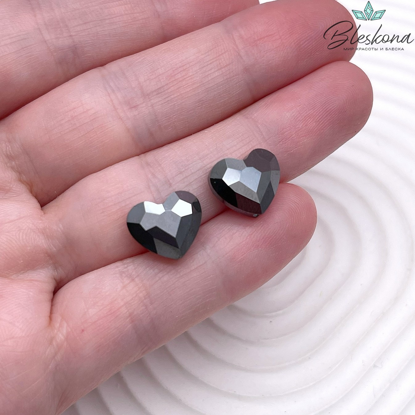 5741 Love Bead 12 мм Crystal Silver Night 2x (SINI2)