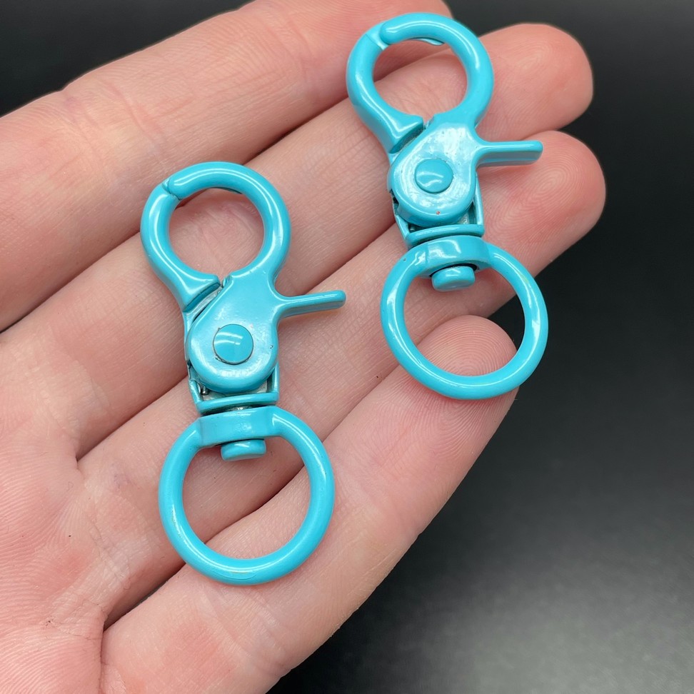 16*45,5мм , Замок крупный голубая эмаль 