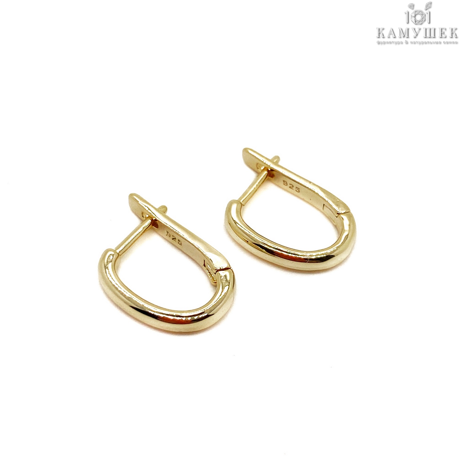 15мм, Цвет золото, Швензы без страз Люкс №27 