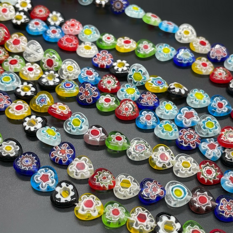 Муранское стекло  сердце 9,5 мм