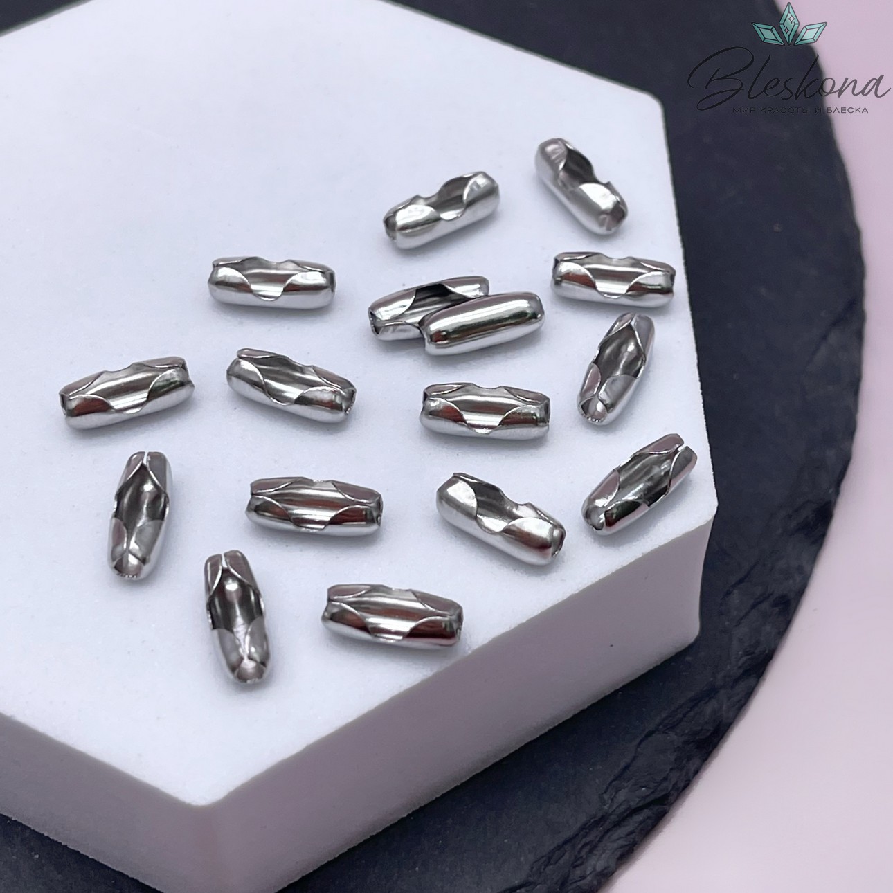 10,3*4 мм Цвет серебро, Замок для цепочки рис