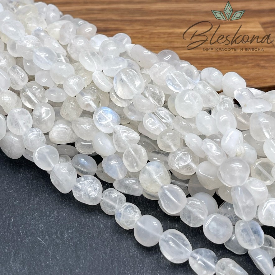 Лунный камень галтовка 6-9 мм 