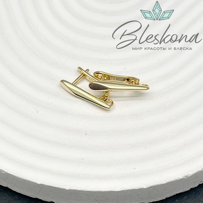 19*3мм Цвет золото, Швензы Люкс №3
