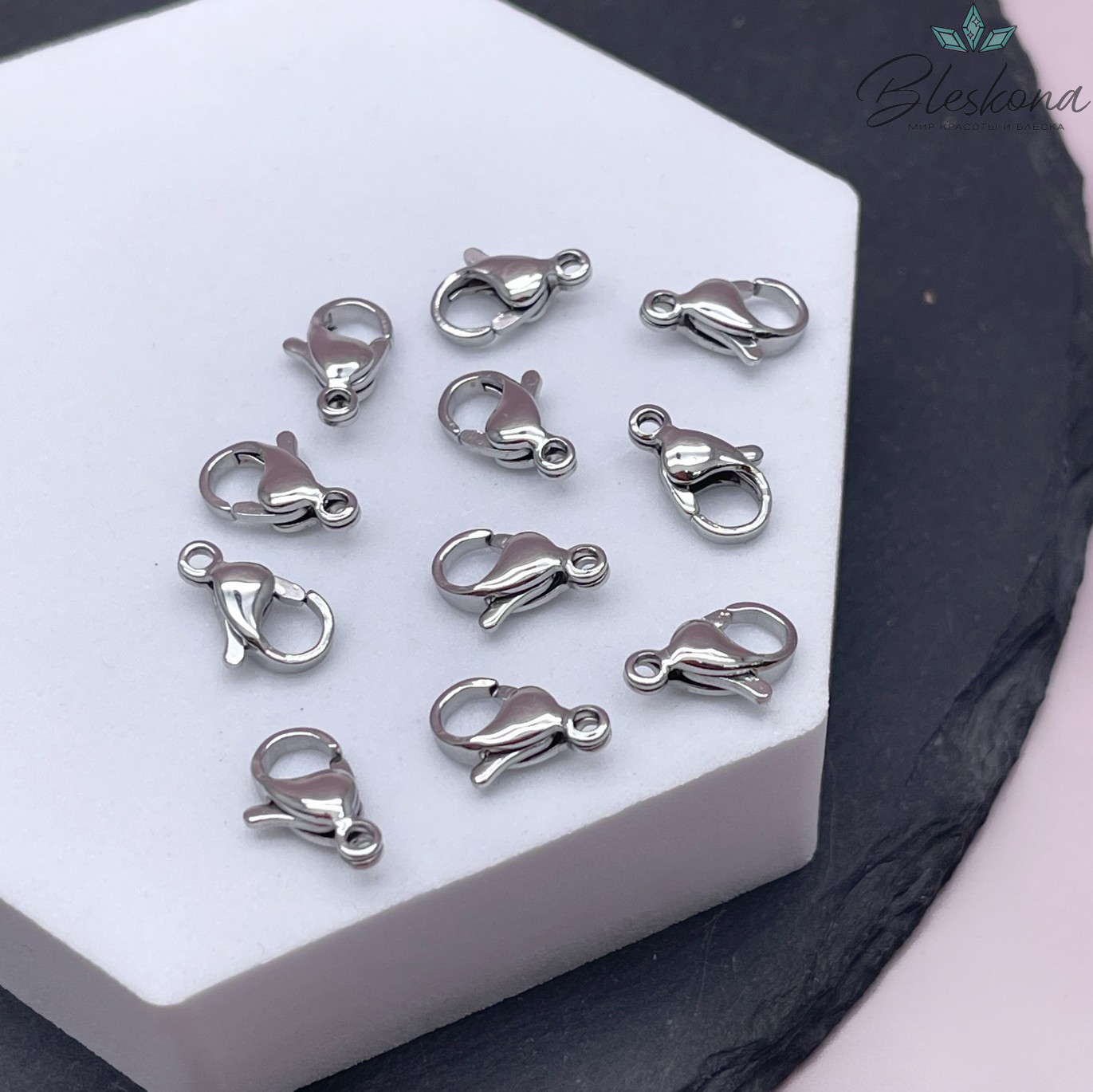12 мм Цвет серебро, Замок округлый