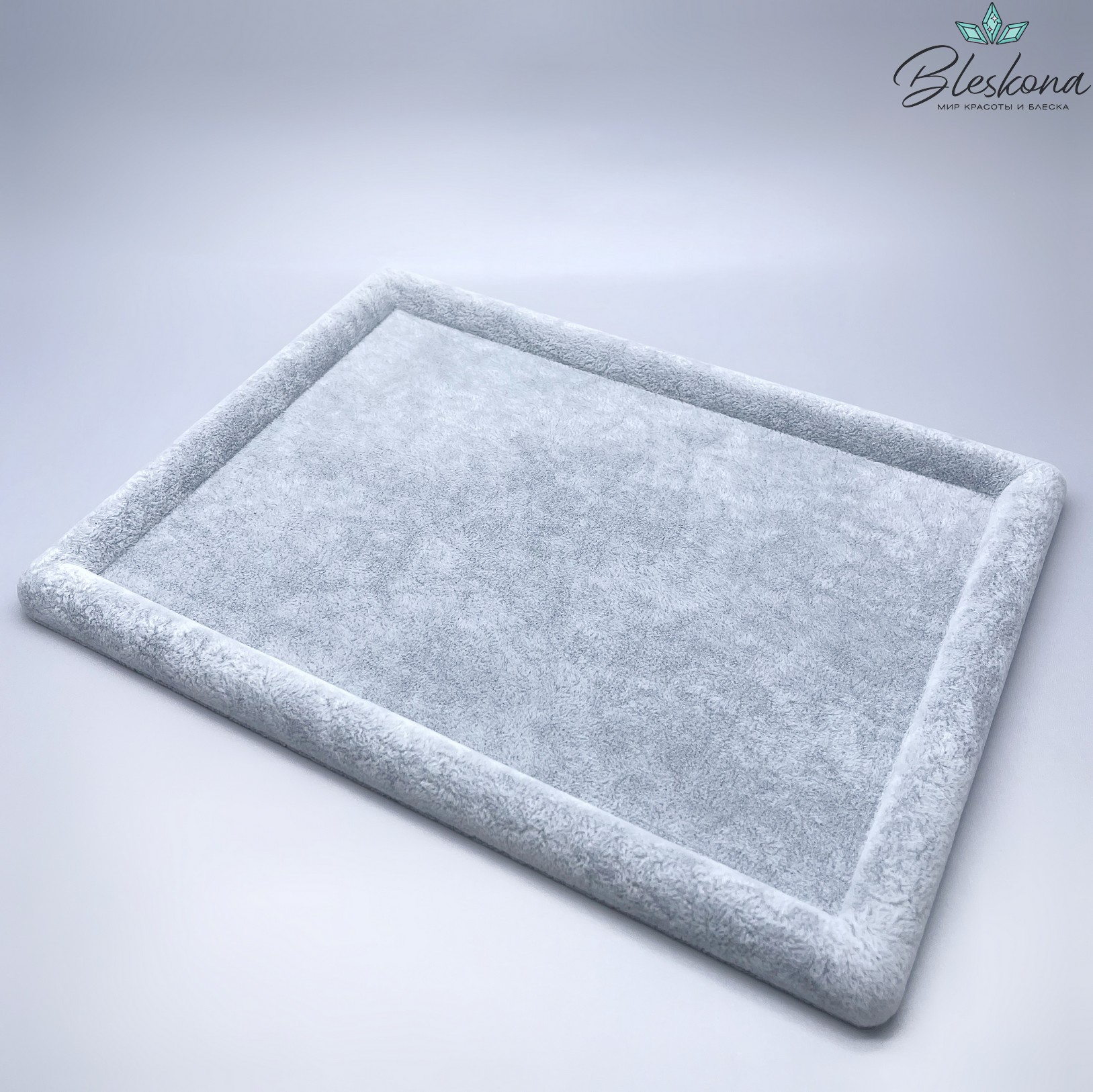 Планшет для демонстрации прямоугольный серый 30*22 см