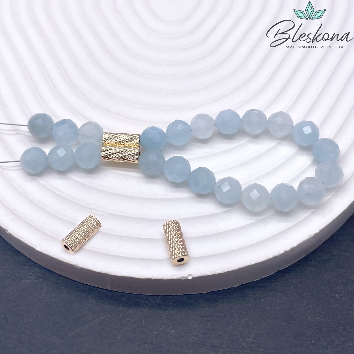 9,4*4 мм Цвет золото, Бусина магнитная цилиндр