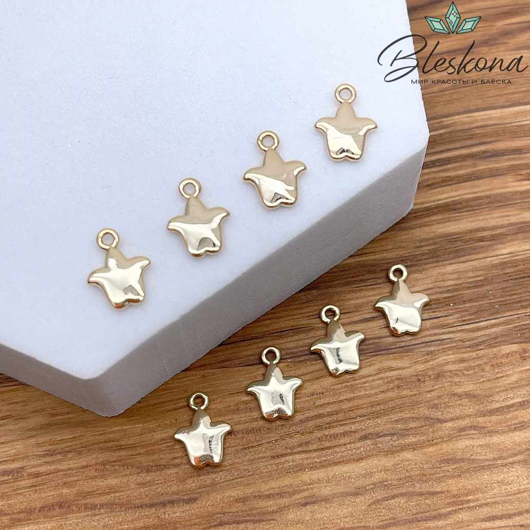 9*6,8 мм Цвет золото, Подвеска Тюльпан Этно