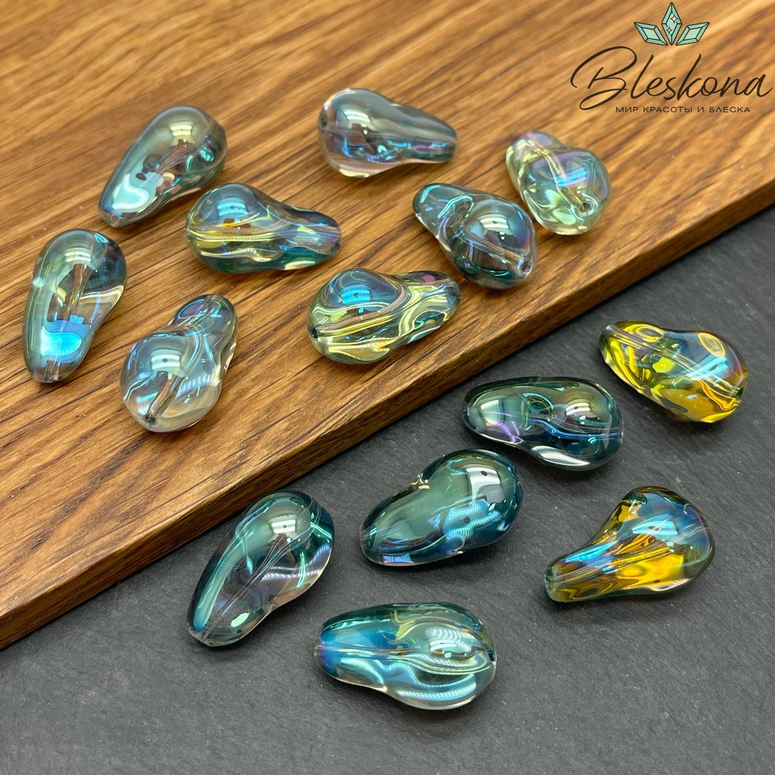 22*13 мм, Стекло Жемчужина Барокко Цвет №2