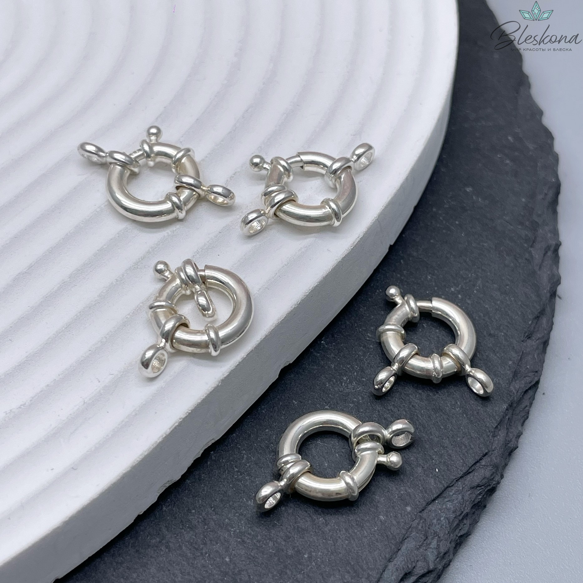 12 мм Замок штурвал посеребрение 