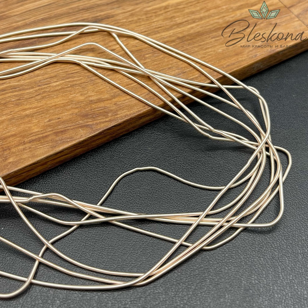 Канитель мягкая матовая 1 мм, Цвет MK-02 уп.5 гр (оттенок золотого)