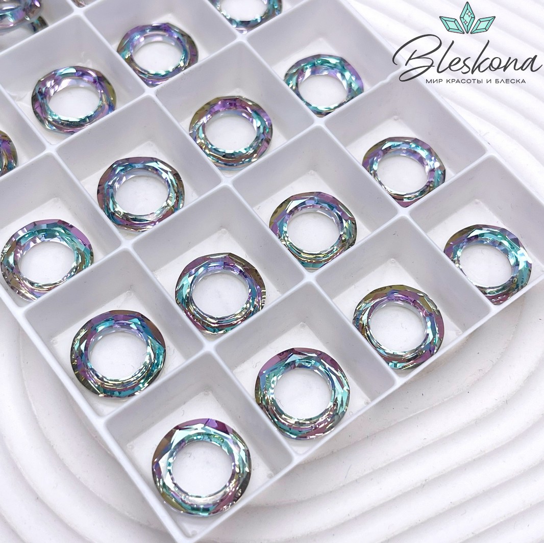 4139 Cosmic Ring 14 мм Crystal Vitrail Light (VL)