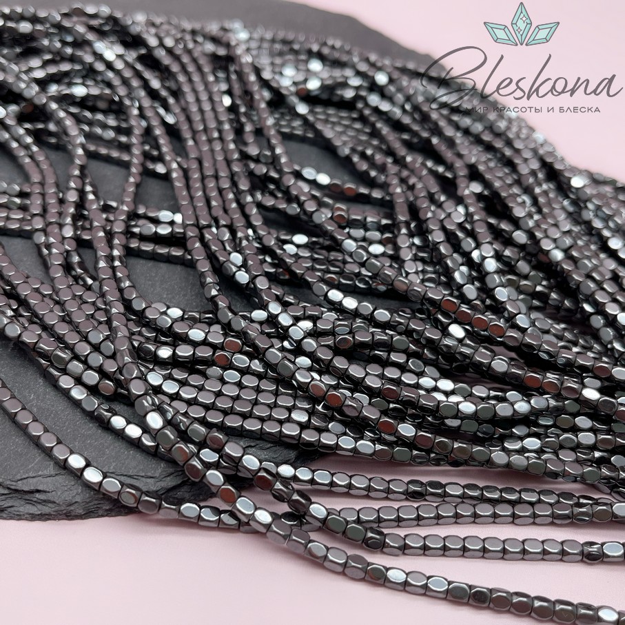 3,5*3 мм Гематин бочонок огранка, имитация