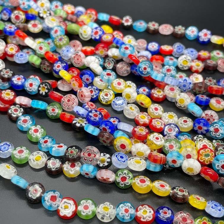 Муранское стекло  круг 6 мм