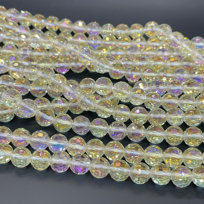 7,5 мм Стекло Lux, шар, цвет песочный с переливом