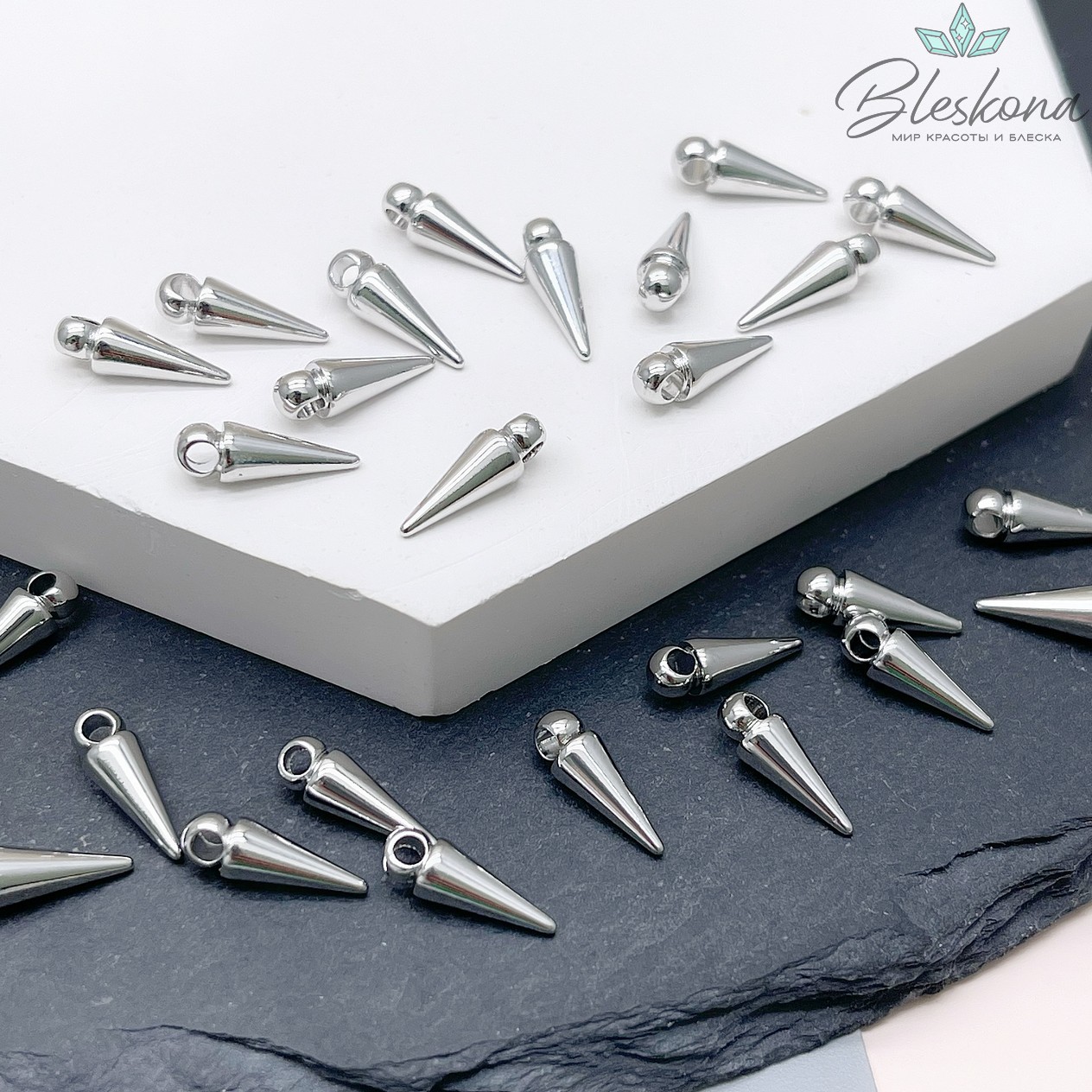 11,5*3,8 мм Цвет серебро, Подвеска шип 