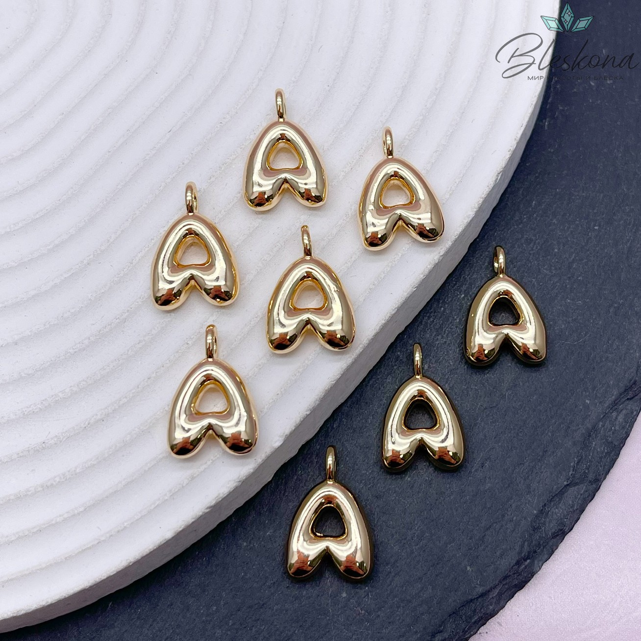 18 мм, Цвет золото, Буква объемная А