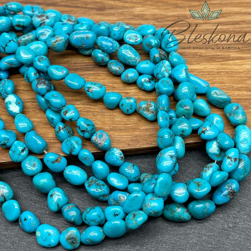 Бирюза галтовка 7-8 мм