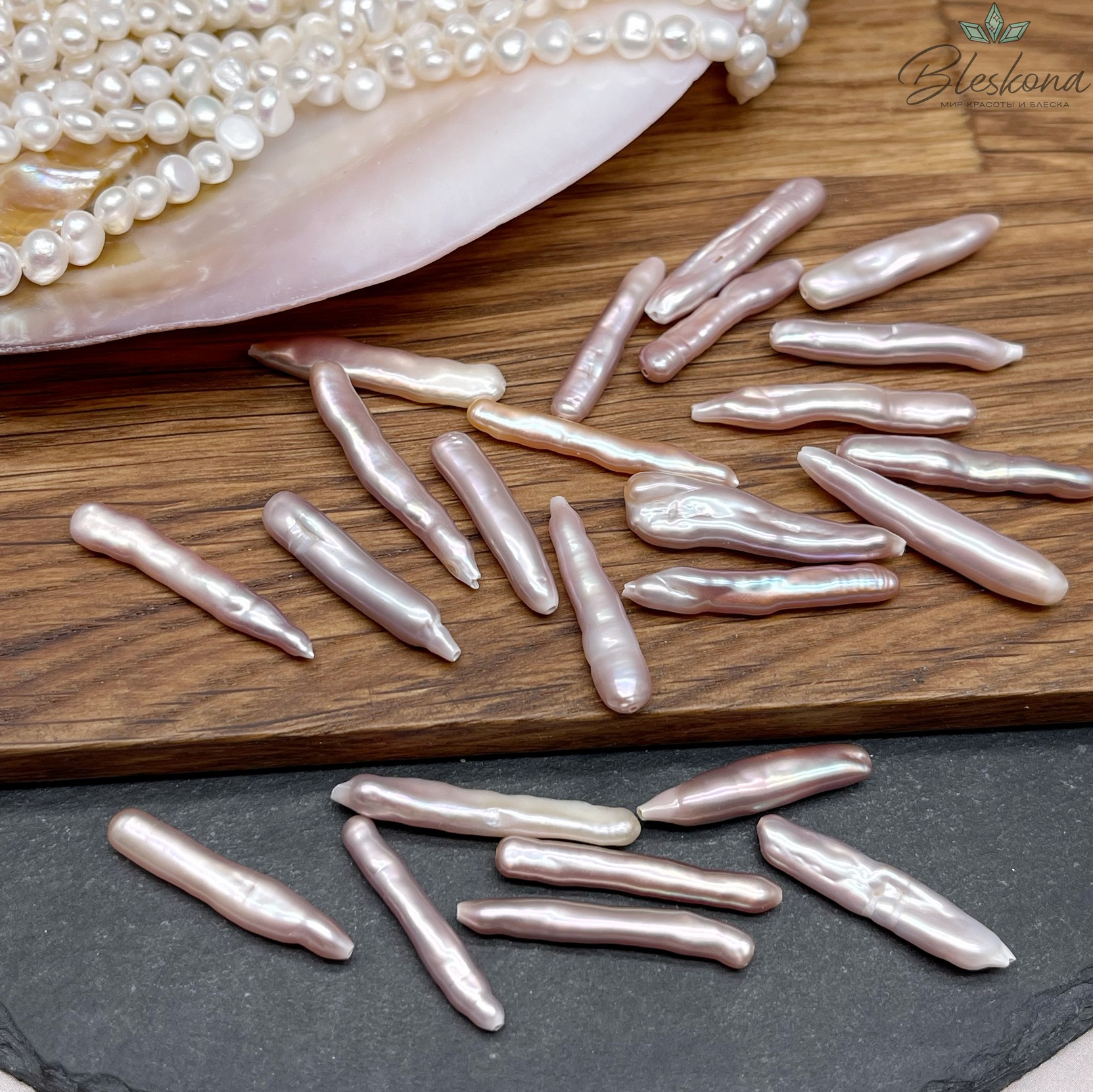 Жемчуг Бива фиолетовый №1 штучно 25-30 мм