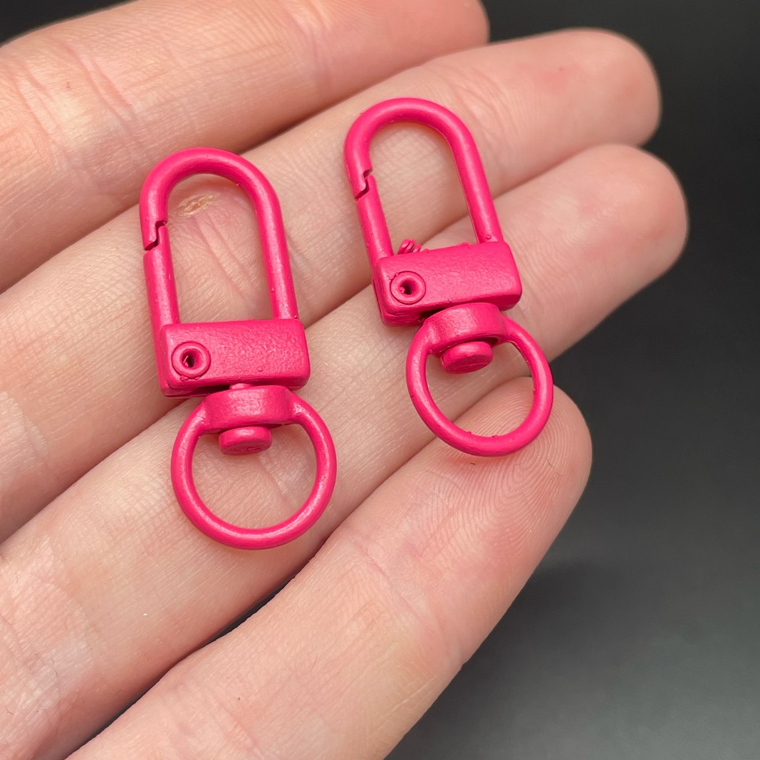 12*33,5мм , Замок крупный малиновая эмаль 