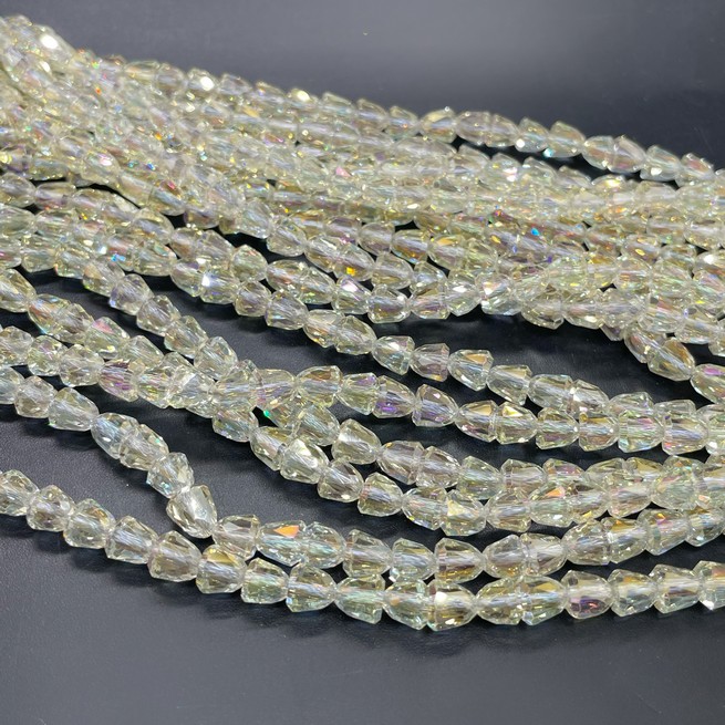 6 мм Стекло Lux, колокольчик, цвет песочный с переливом