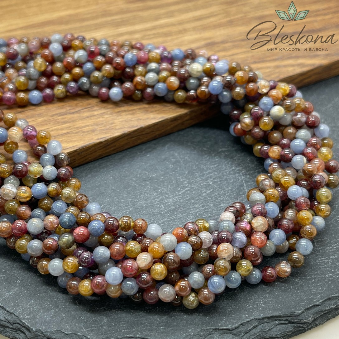 Сапфировый корунд микс 4 мм 