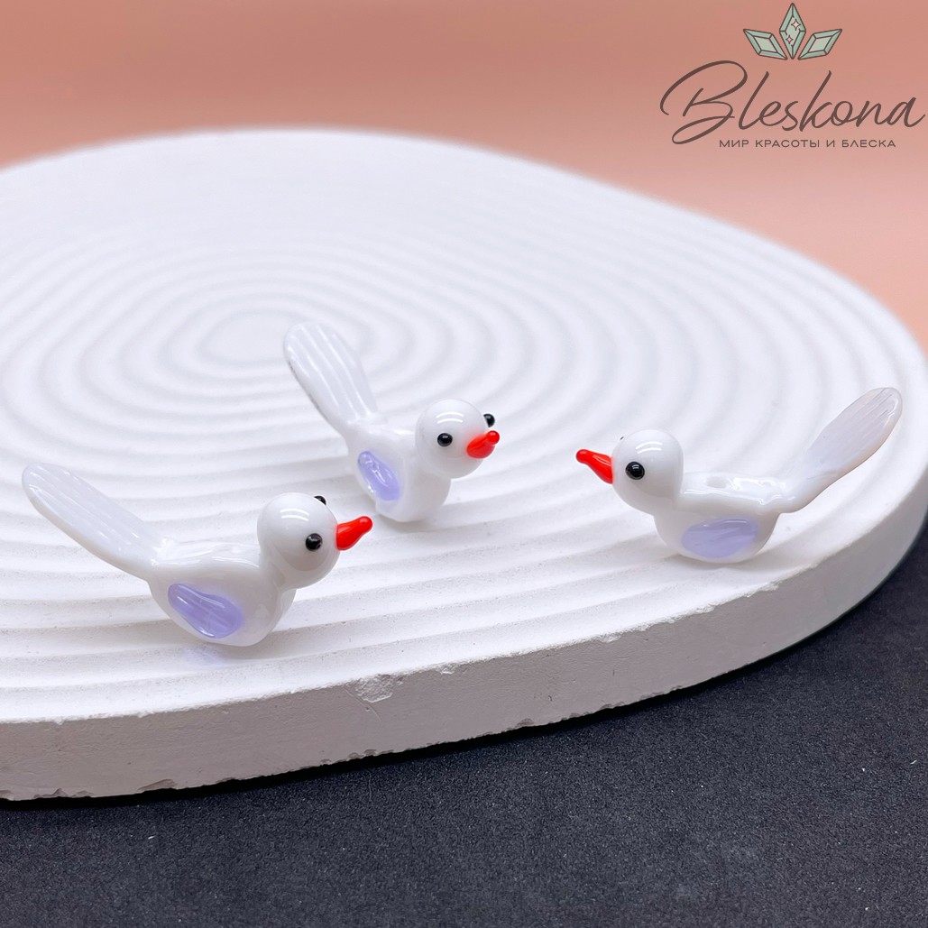 21*8 мм Бусина птичка