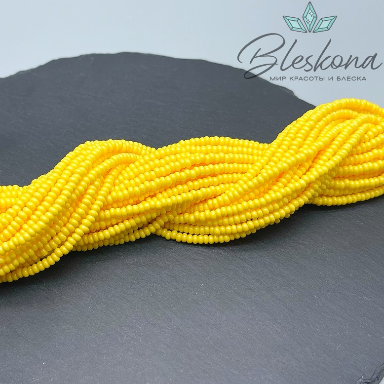 3*2 мм Бусины стекло рондель желтые