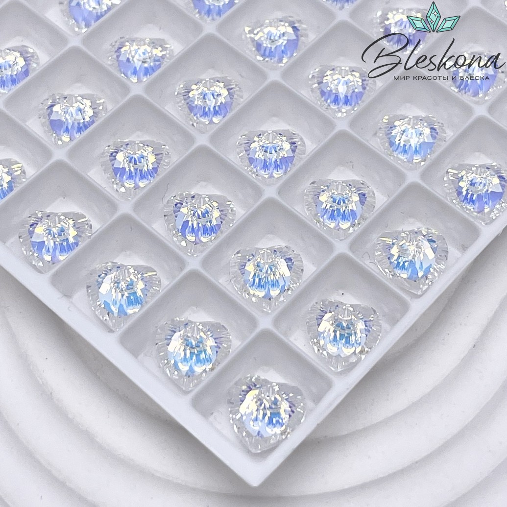 6432 Heart Cup Pendant 8 мм Crystal Aurore Boreale (AB)