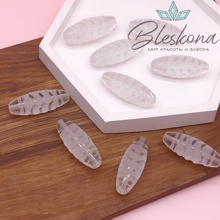 Бусина Дзи Волна 30*12 мм