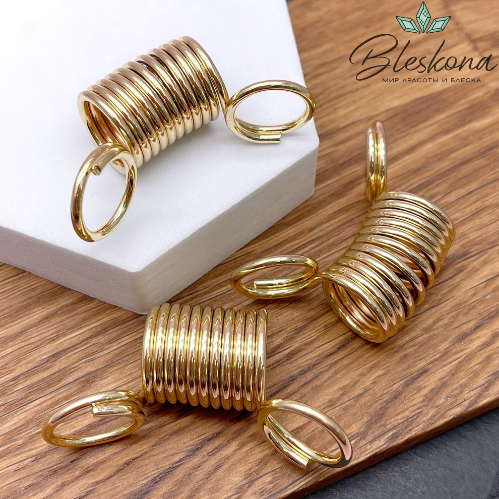 Пружинка-стоппер для сборки украшений 52*23 мм 