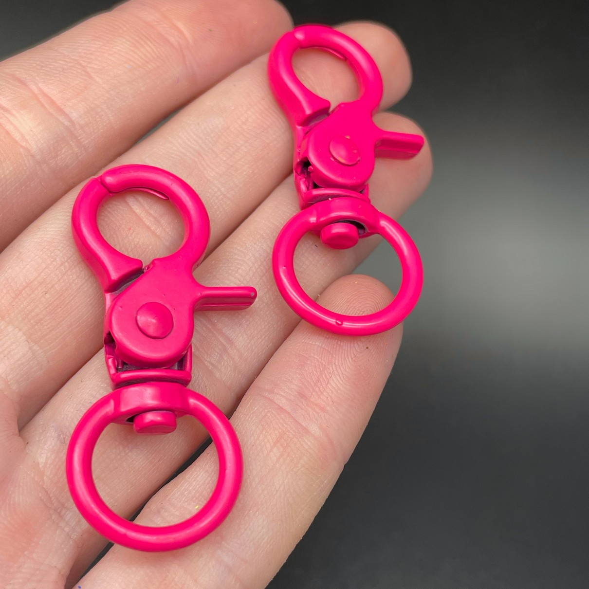 16*45,5мм , Замок крупный эмаль фуксия