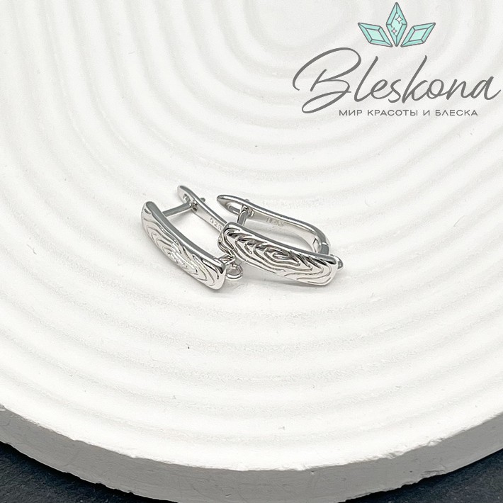 19*5 мм Цвет серебро, Швензы узоры