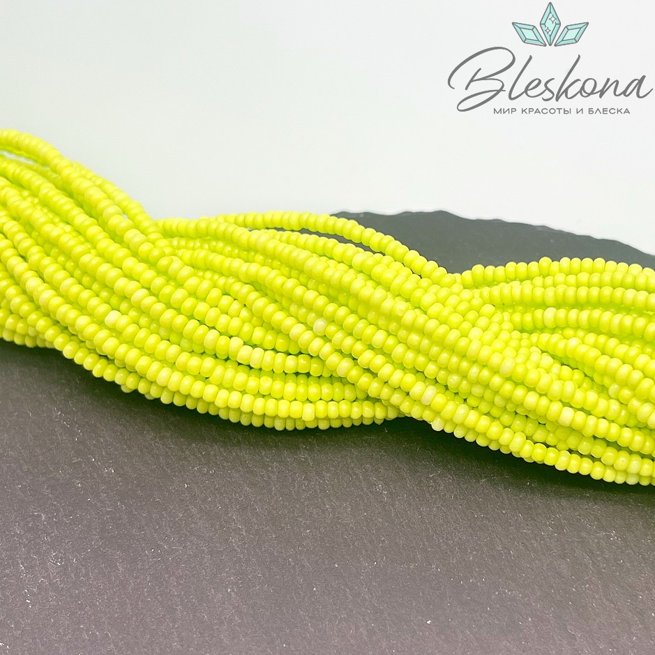 3,4*2 мм Бусины стекло рондель салатовые