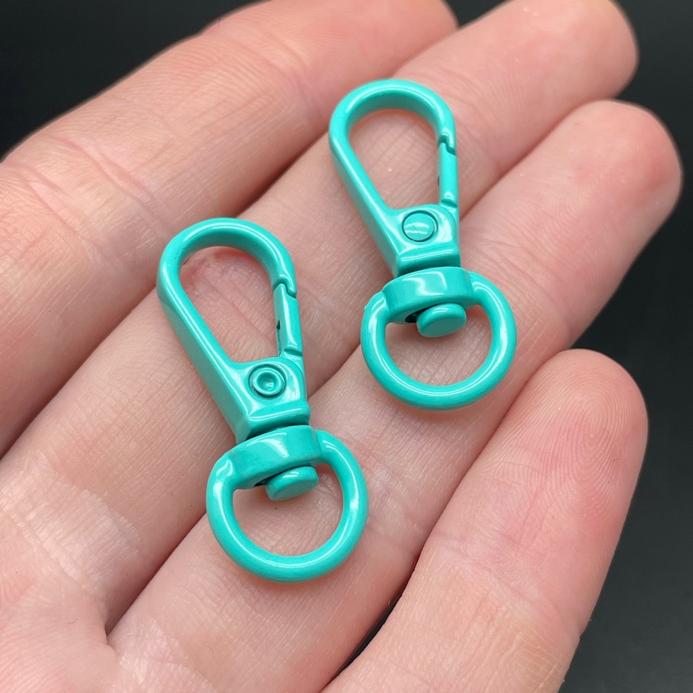 11,5*31,5мм , Замок крупный бирюзовая эмаль 