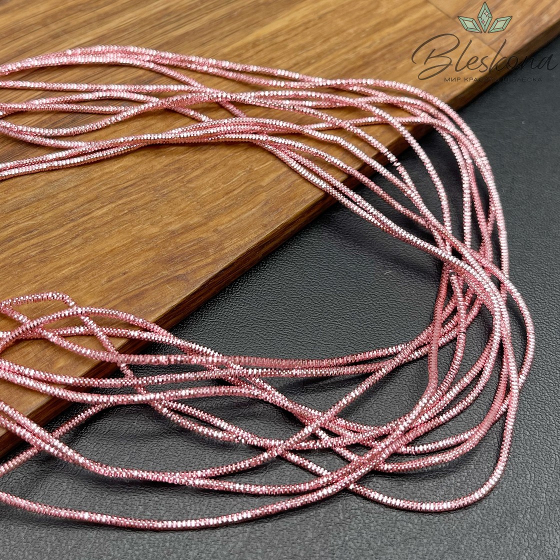 Канитель трунцал 1,35 мм, Цвет MN-14 уп.5 гр (оттенок розового)