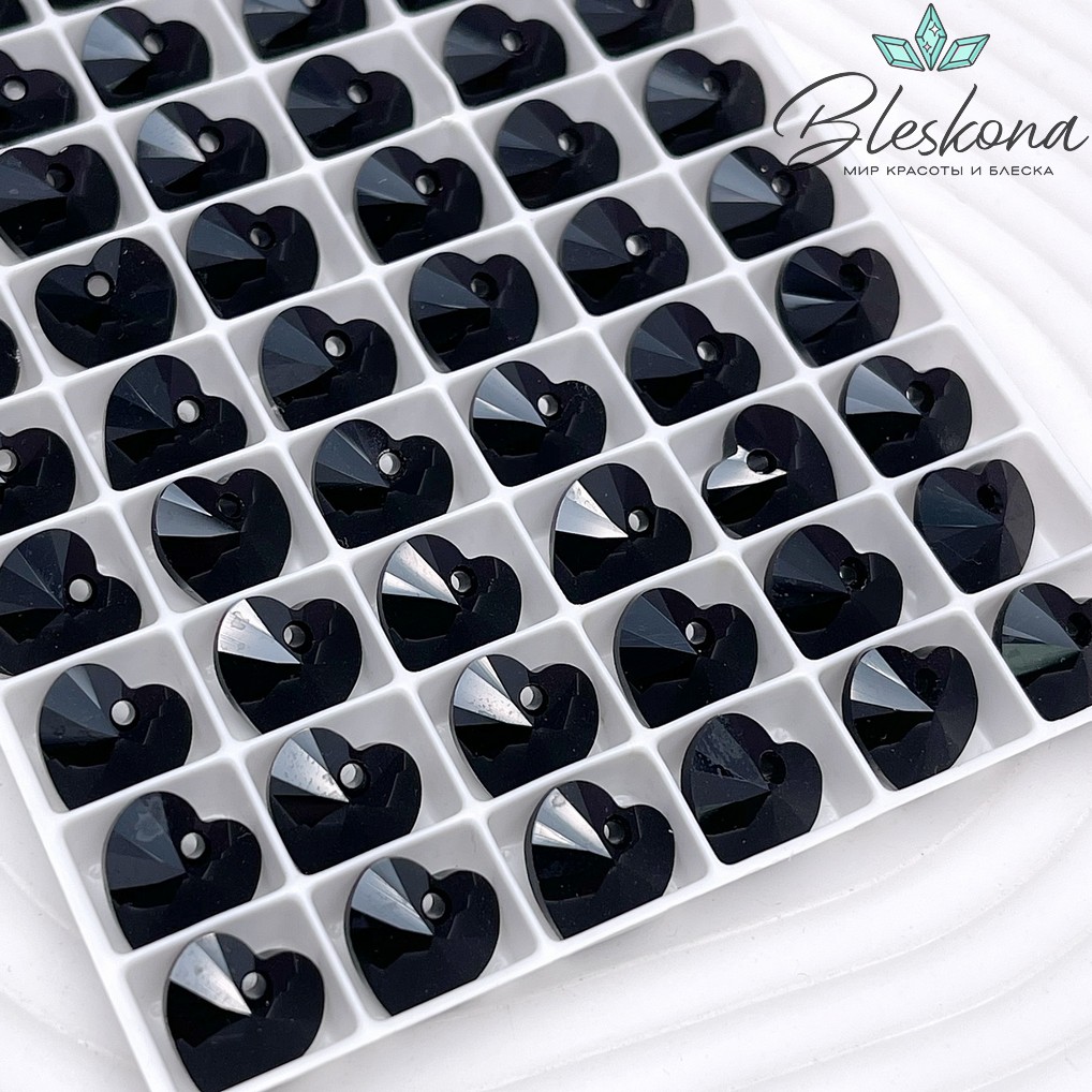 6228 Xilion Heart 10,3*10 мм Jet (280)
